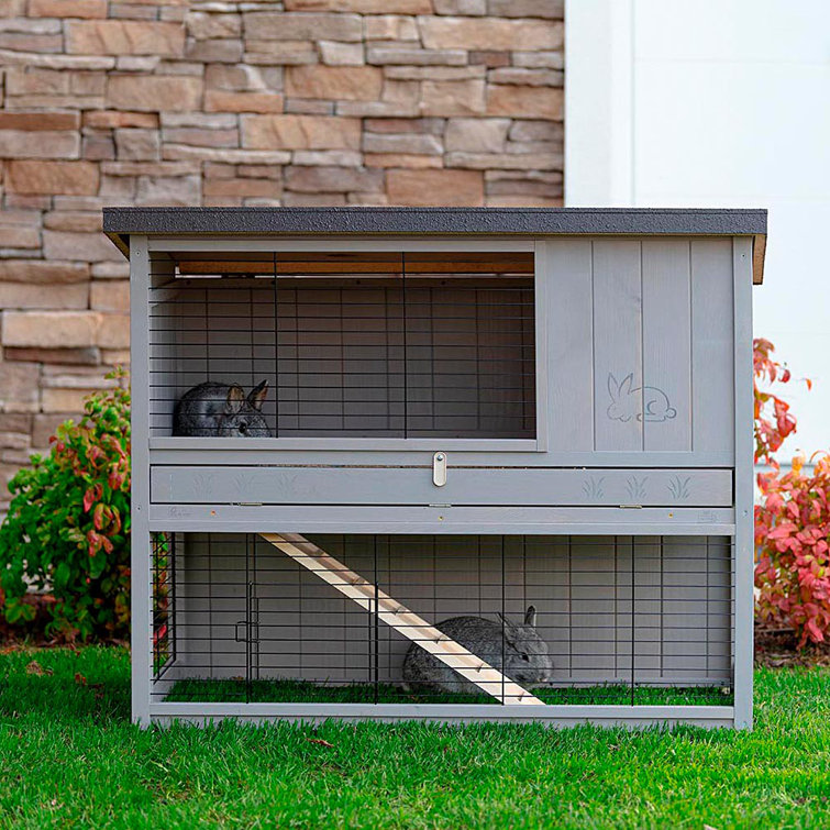 Ferplast Weather Resistant Rabbit Hutch Wayfair.co.uk